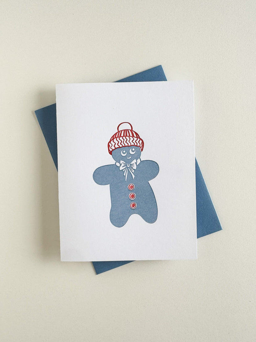 Carte bonhomme en pain d'épice