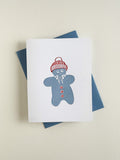 Carte bonhomme en pain d'épice