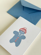 Carte bonhomme en pain d'épice