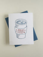 Carte chocolat chaud festif