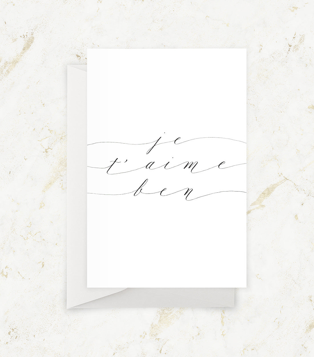 Carte "Je t'aime ben"