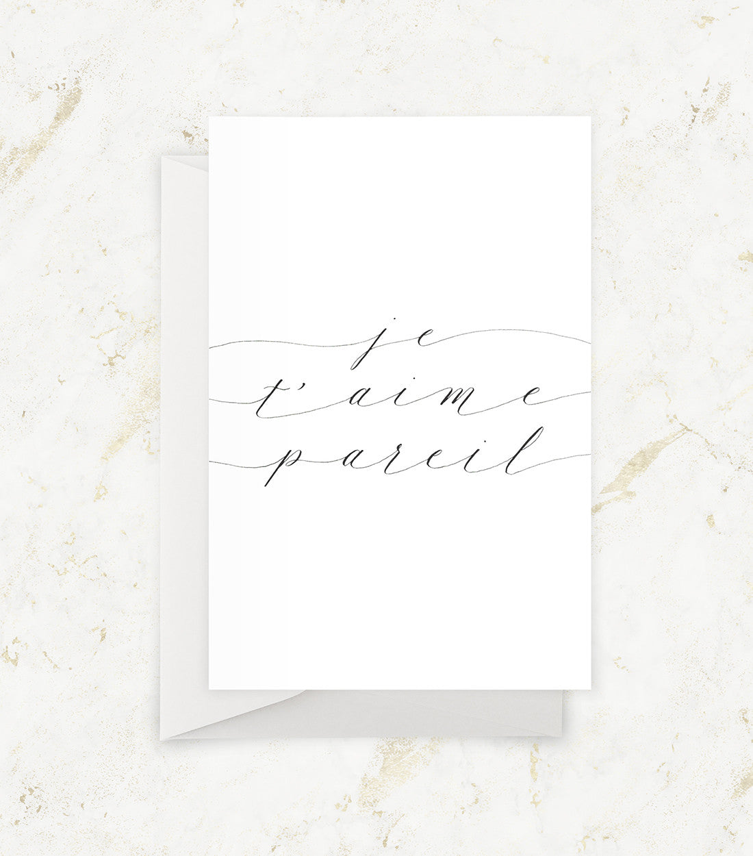 Carte "Je t'aime pareil"