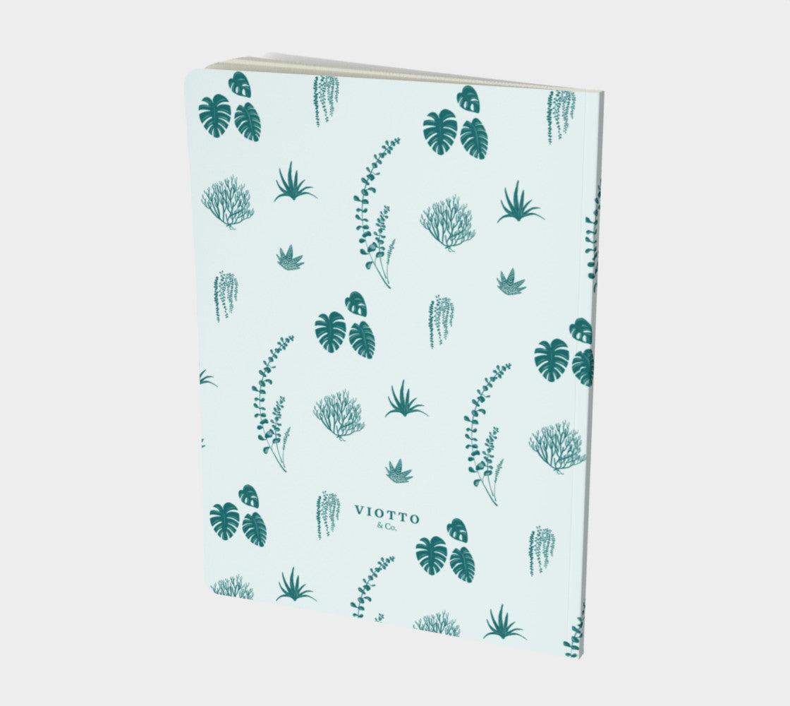 Back of notebook motif végétal